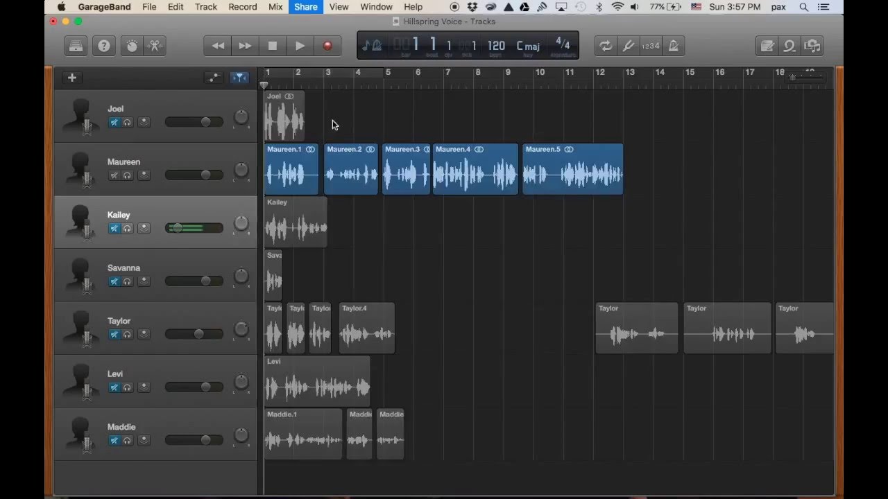put audio from a video into garageband iphone